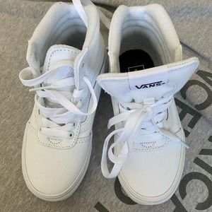 VANS hi-top all white sneaker - youth/kids